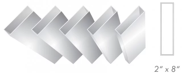 Rectangular Tube 2" x 8"